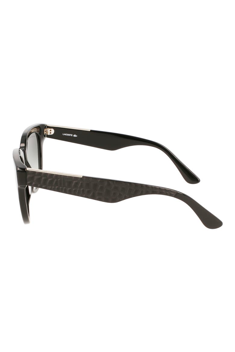 52mm Oval Sunglasses, Alternate, color, BLACK