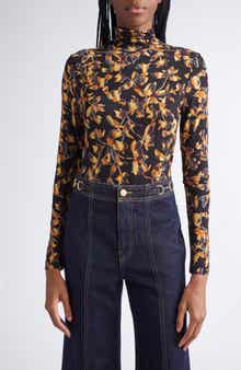 Ulla Johnson Aurelia Funnel Neck Jersey Top