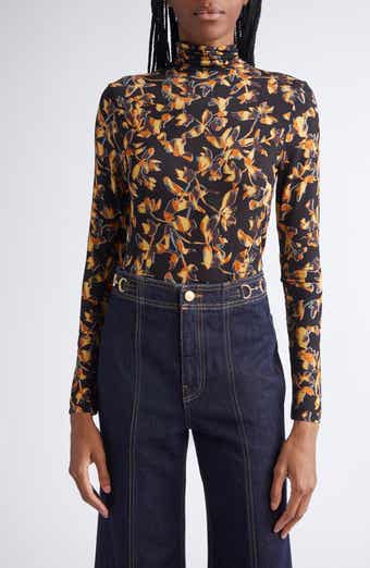 Ulla Johnson Aurelia Funnel Neck Jersey Top