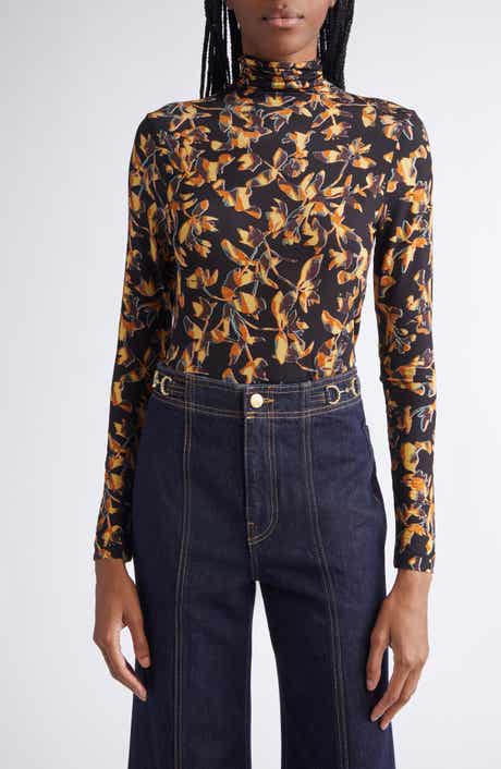 Ulla Johnson Aurelia Funnel Neck Jersey Top