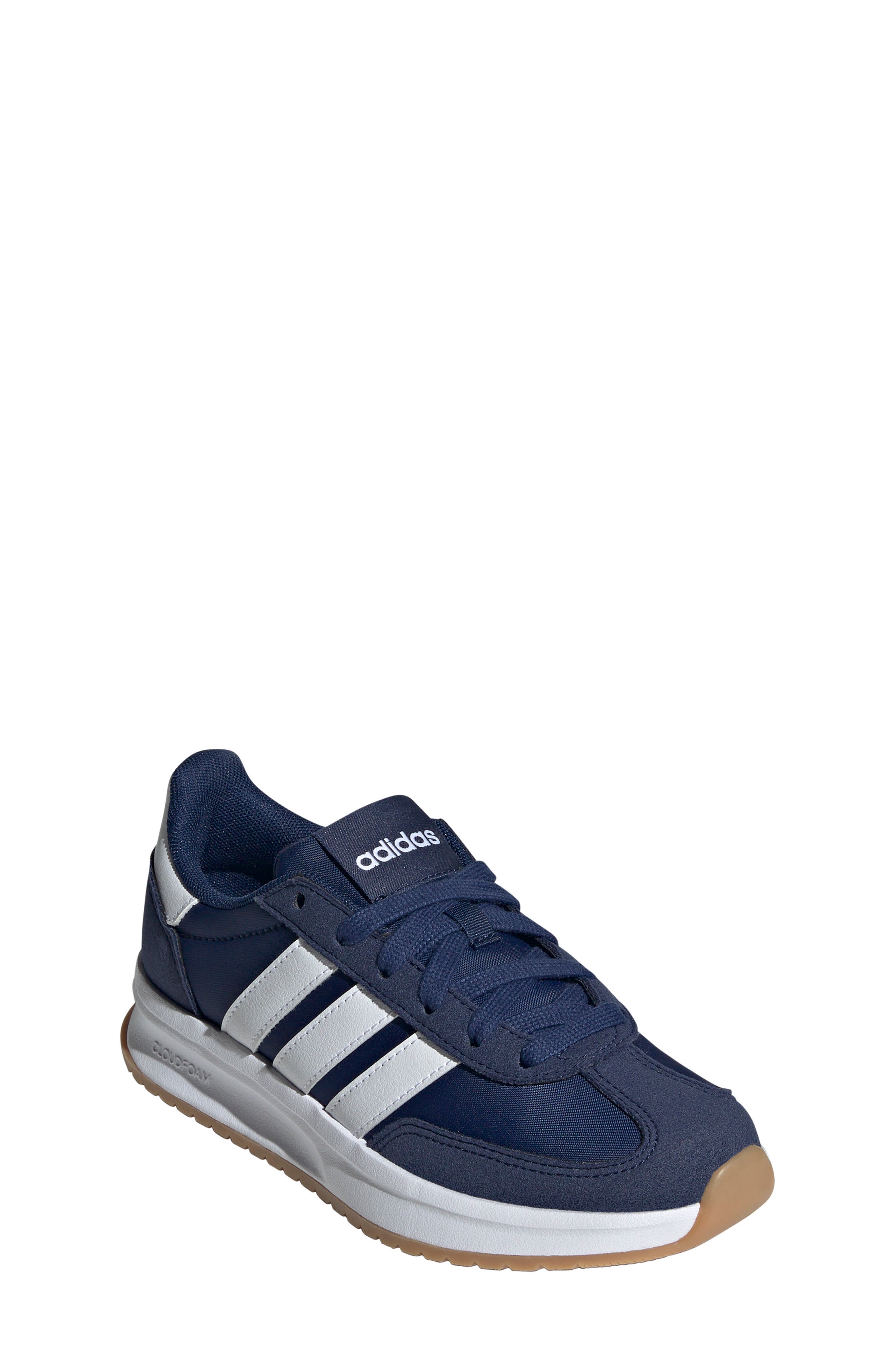 adidas Kids' Run '70s 2-0 Sneaker, Main, color, Dark Blue/ White/ White