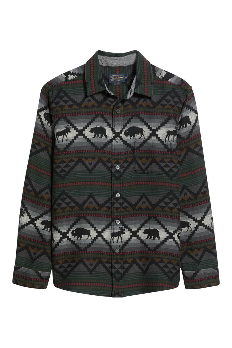 Marshall Chamois Shirt, Alternate, color, LOST TRAIL BLACK