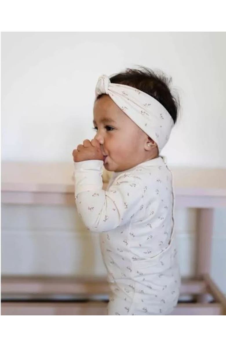 Ely's & Co. Baby Cotton Printed Floral Headband, Alternate, color, 