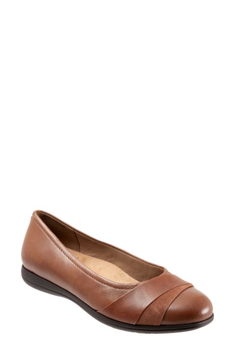 Danni Leather & Suede Flat