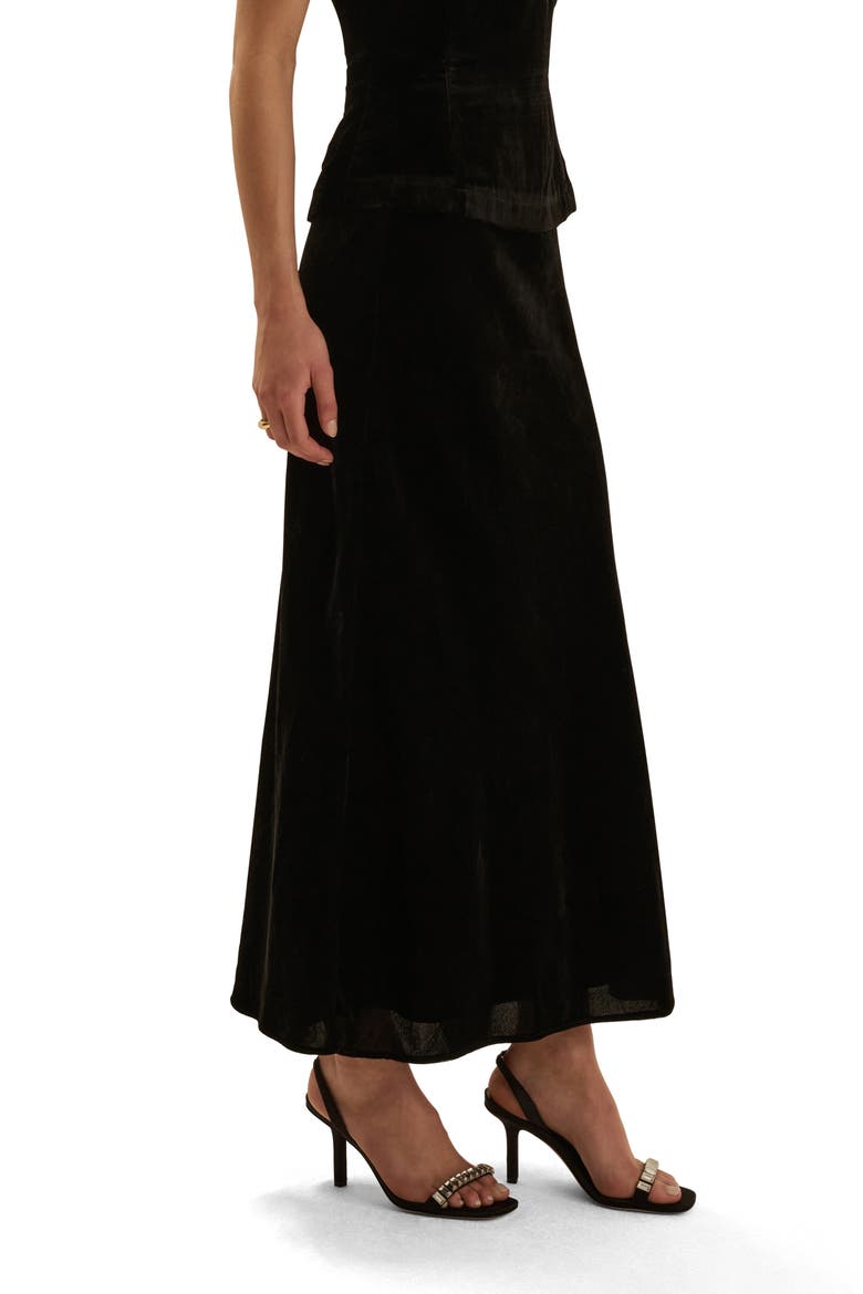 Favorite Maxi Skirt, Alternate, color, BLACK