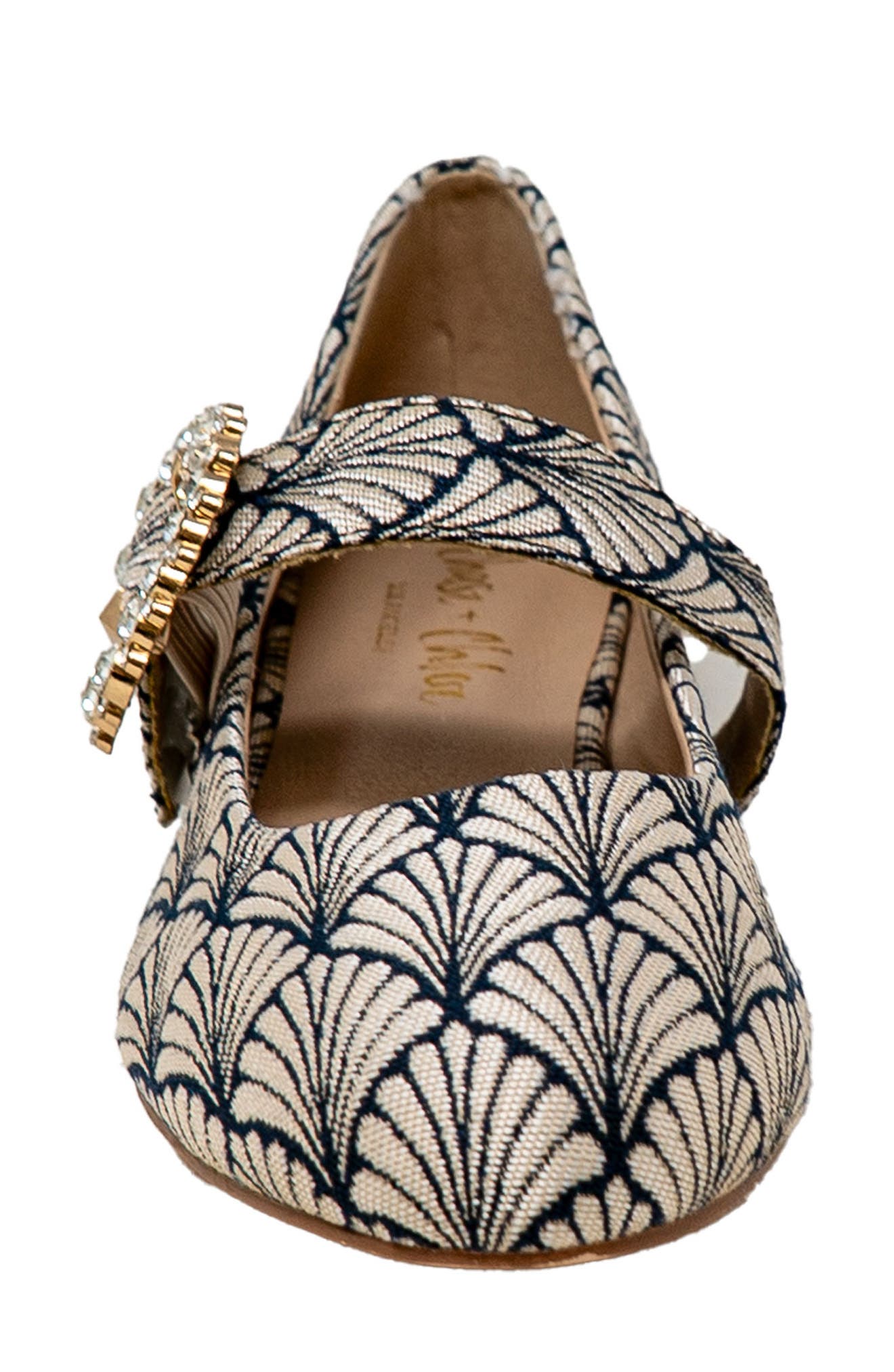 Enki Mary Jane Flat, Alternate, color, BLACK/ WHITE