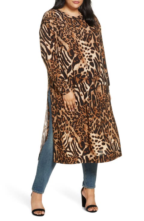 Jetset Long Sleeve Tunic (Plus Size)