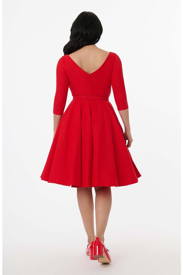 Devon Swing Dress, Alternate, color, Red