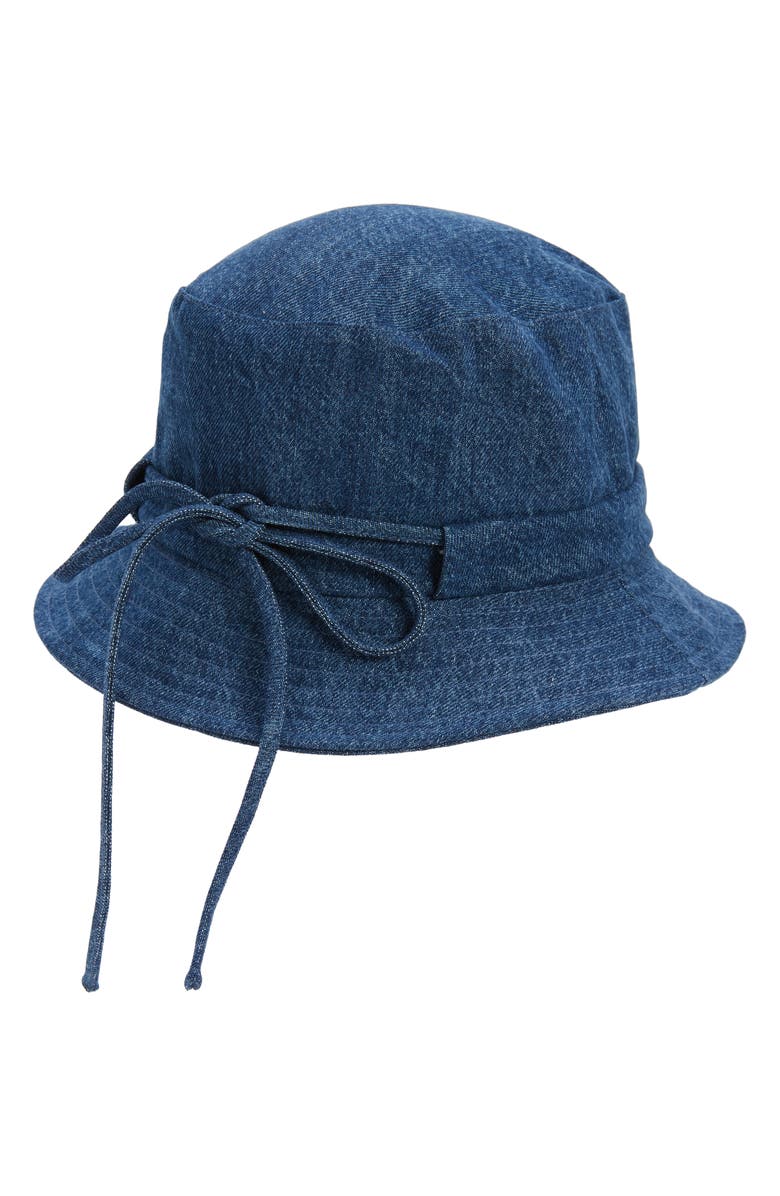 Jacquemus Le Bob Gadjo Denim Bucket Hat, Alternate, color, 