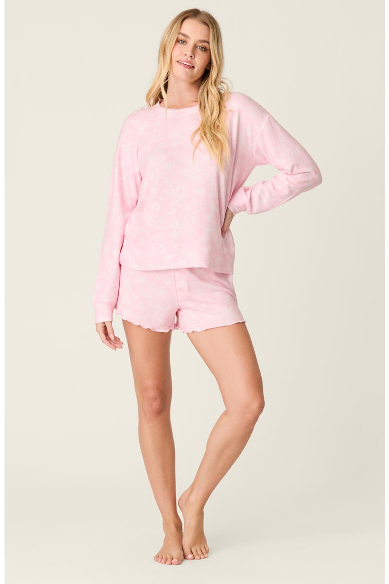 Peachy Mix & Match Long Sleeve Pajama Top, Alternate, color, BABY PINK