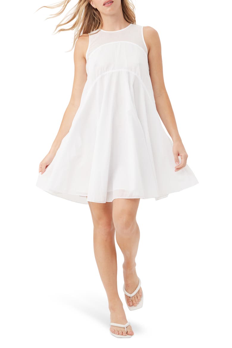 Mauvie Shift Dress, Main, color, WHITE