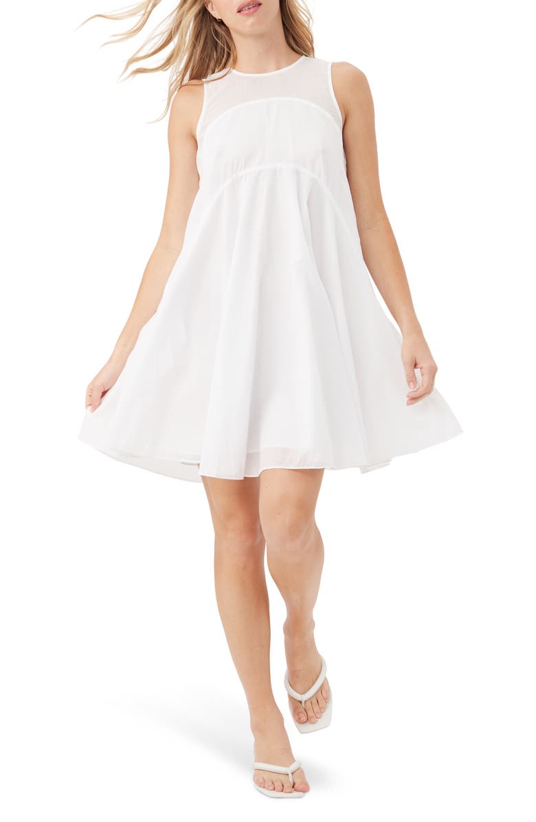 Trina Turk Mauvie Shift Dress, Main, color, White
