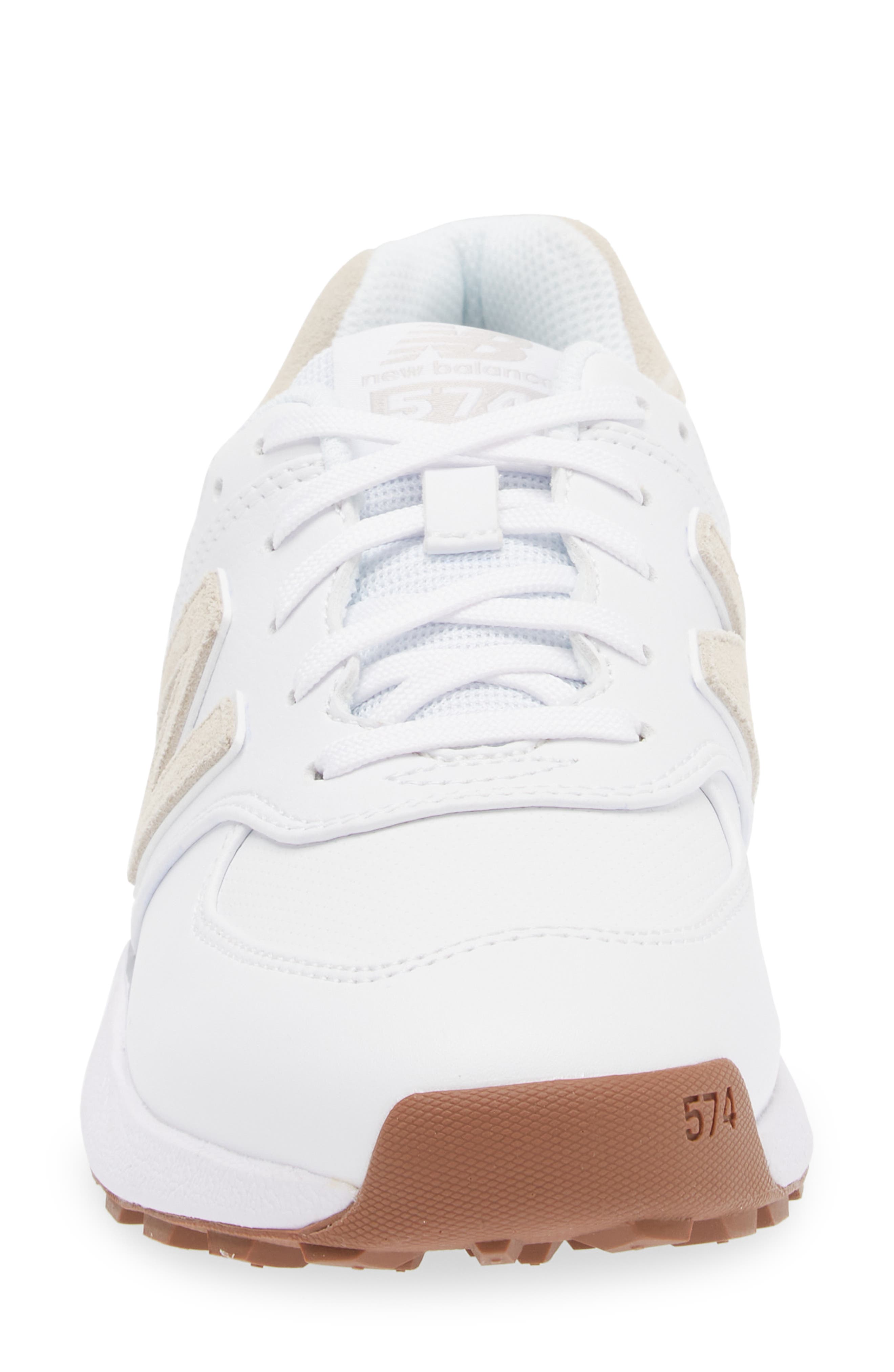 574 Greens V2 Spikeless Golf Shoe, Alternate, color, WHITE