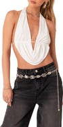 EDIKTED Open Back Crop Top