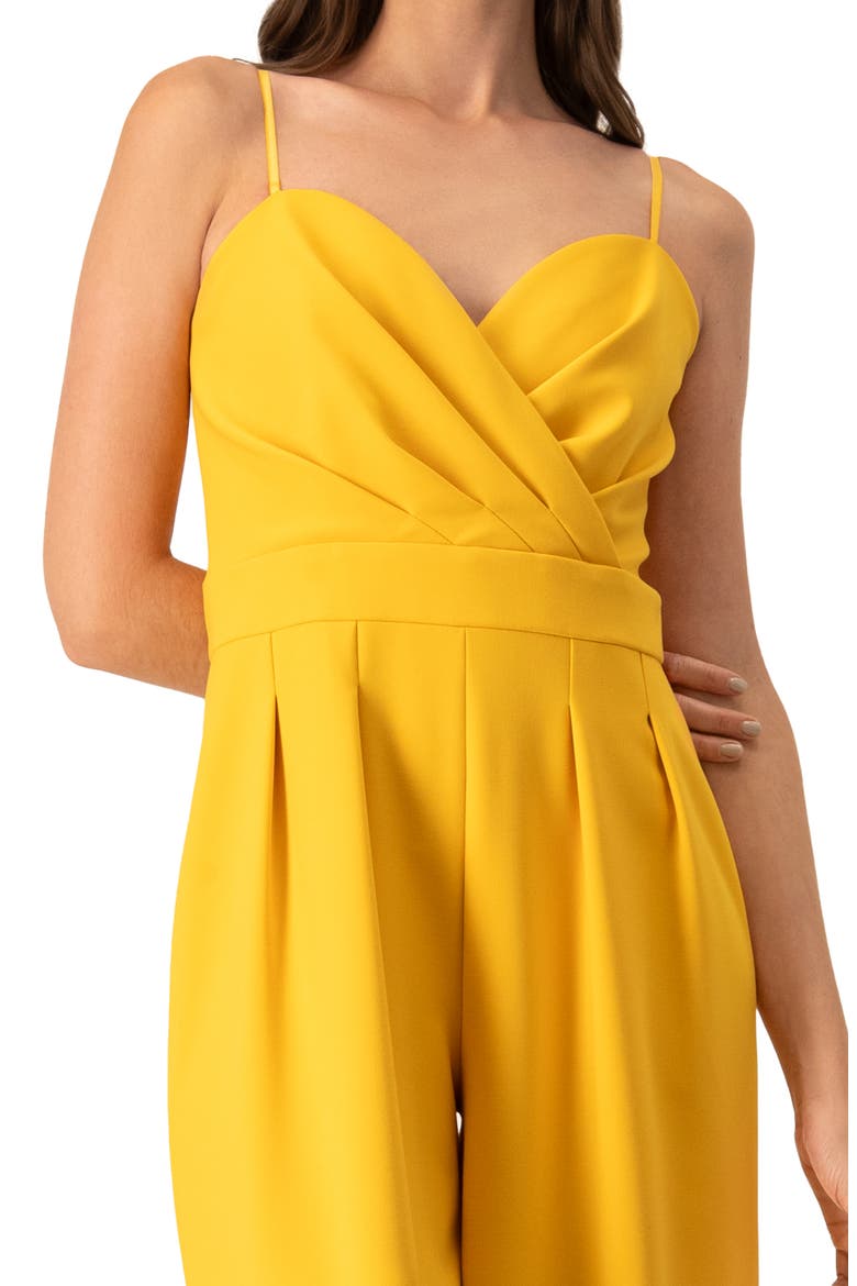 Wide-Leg Yellow Jumpsuit, Alternate, color, Yellow