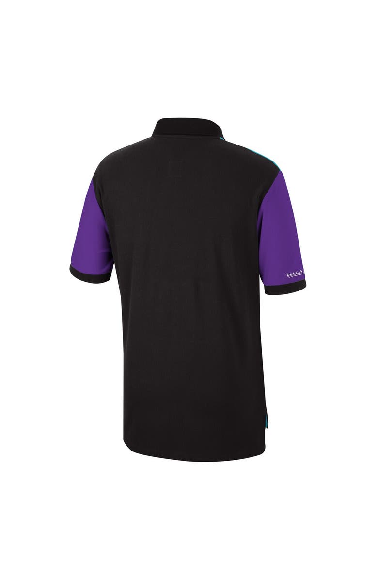 Mitchell & Ness Men's Mitchell & Ness Black/Blue Seattle Sounders FC Since '96 Color Blocked Polo, Alternate, color, 