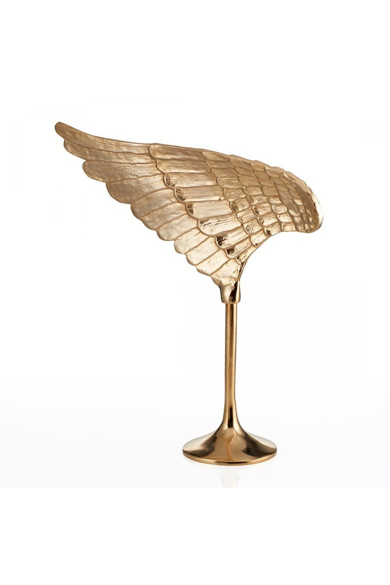 Wing Sculpture, Alternate, color, Gold - Left