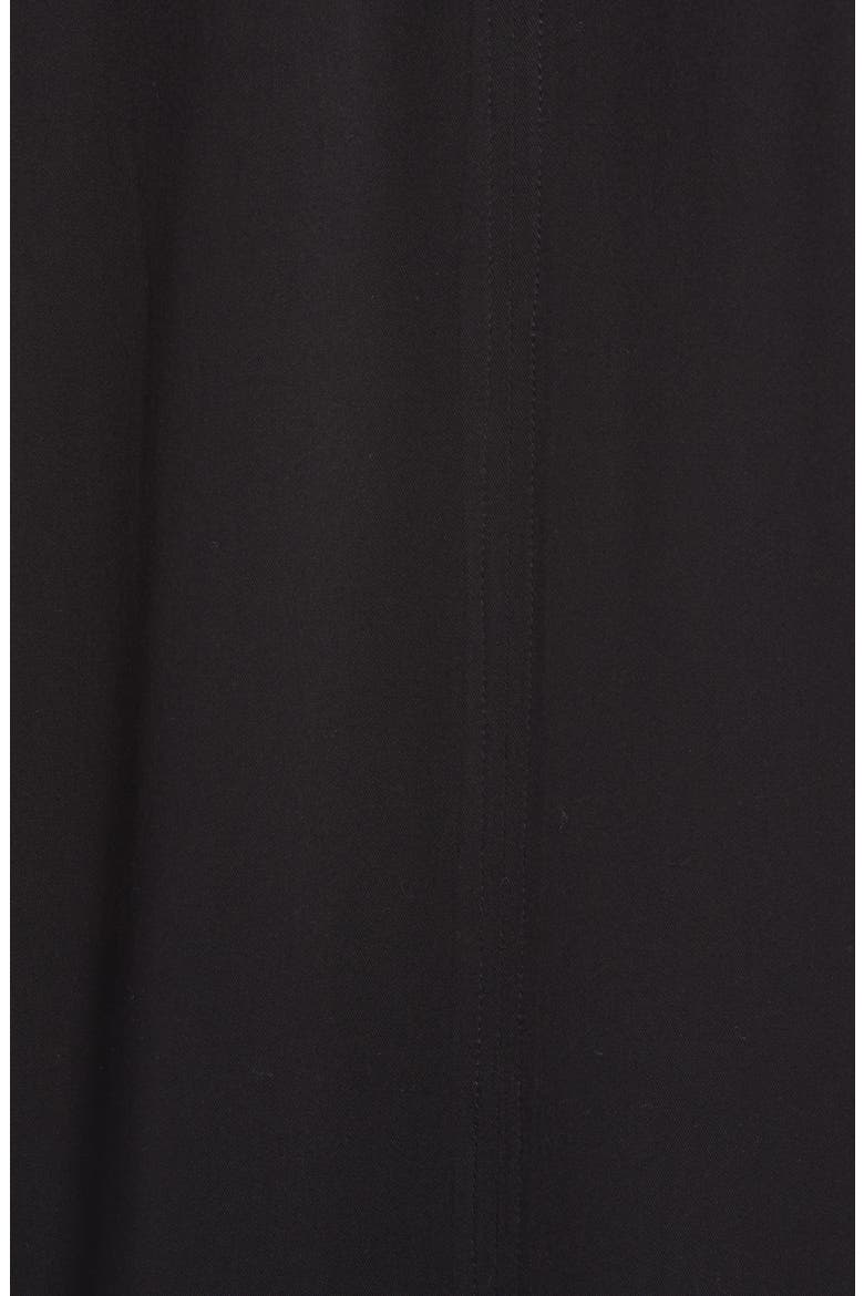 Shoulder Pad Sleeveless Button-Up Top, Alternate, color, BLACK