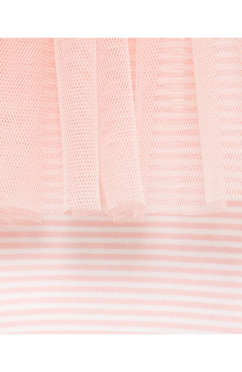 Little Me Strawberry Bodysuit, Skirted Leggings & Headband Set, Alternate, color, 