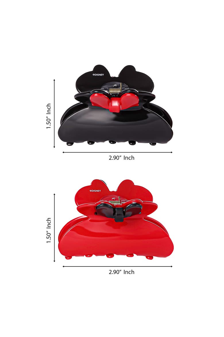 Minnie Mouse Claw Clip Medium 2-Piece Set Official License, Alternate, color, Red
