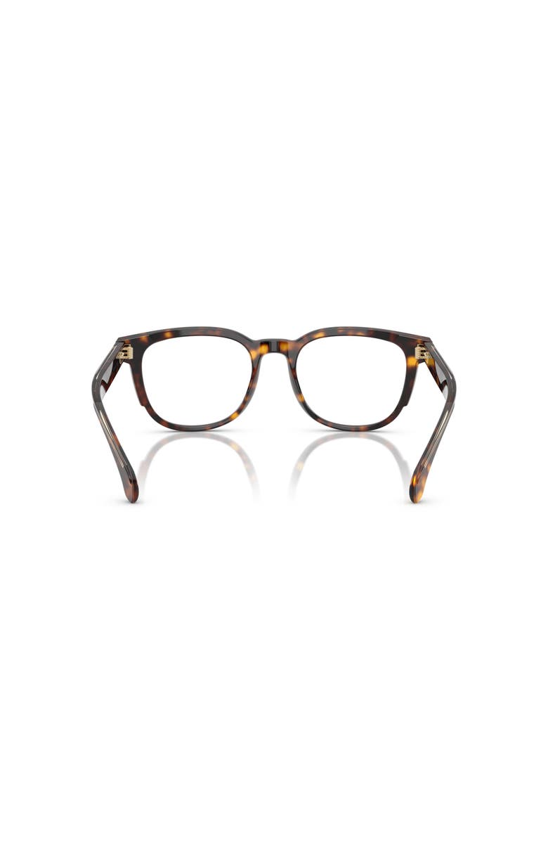 Moncler 52mm Square optical glasses, Alternate, color, Tortoise