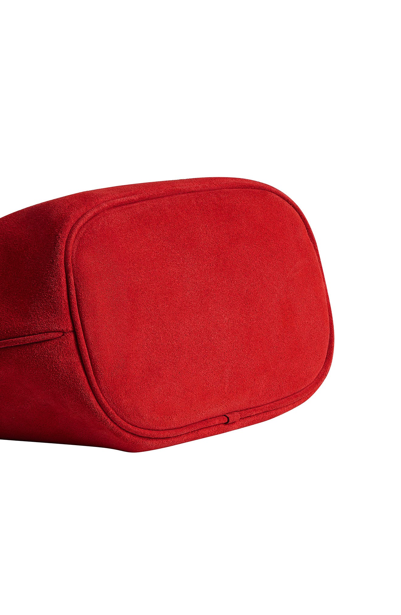 Demi Suede Shoulder Bag, Alternate, color, B4/ CANDY APPLE