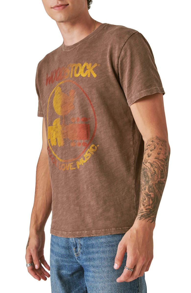 Lucky Brand Woodstock Graphic T-Shirt, Alternate, color, 