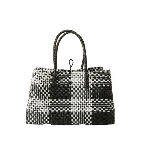 The Midi Piper Handwoven Tote Recycled Plastic