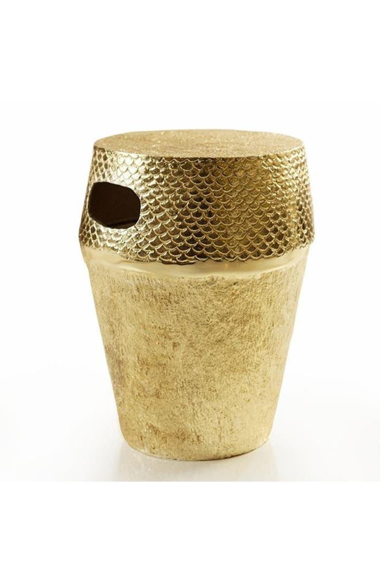 Lunares Santorini Accent Table, Main, color, Gold