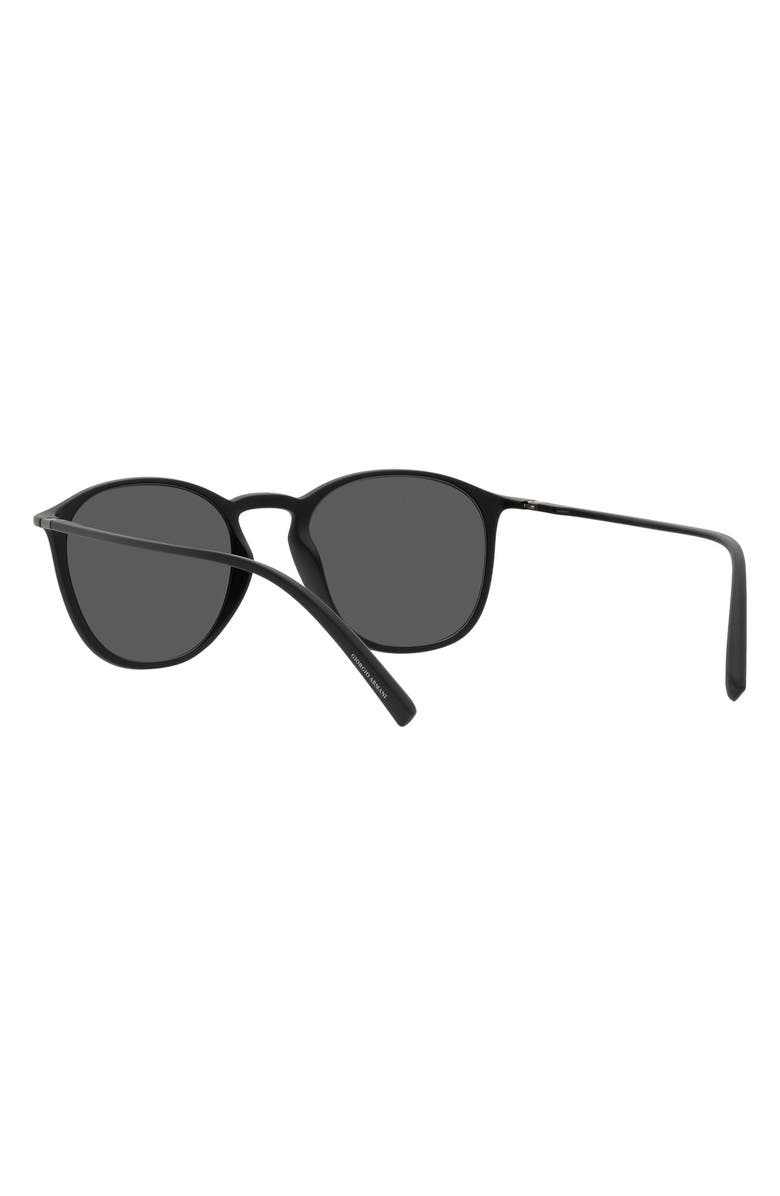 Armani Exchange 52mm Square Sunglasses, Alternate, color, Matte Black