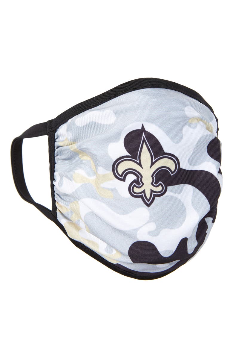 NFL Outerstuff 2-Pack Kids' New Orleans Saints Face Masks, Alternate, color, 