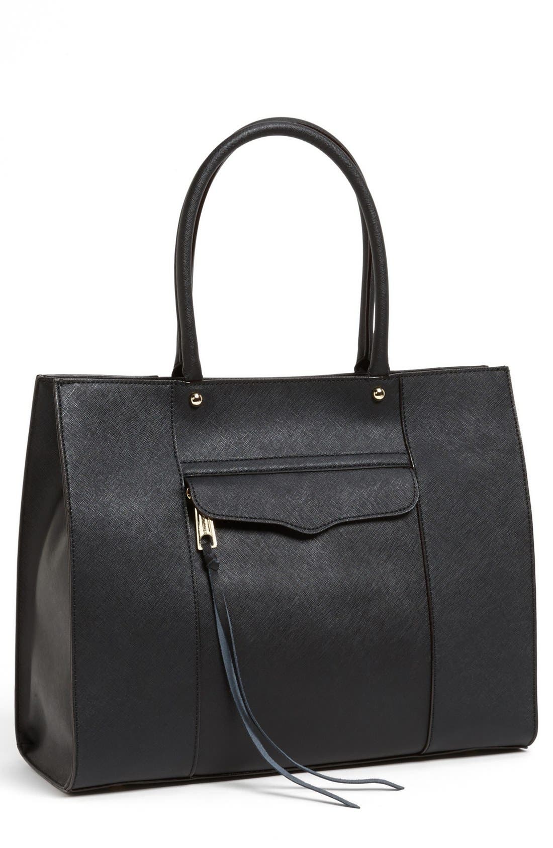 Rebecca Minkoff 'Medium MAB' Saffiano Leather Tote, Main, color, 