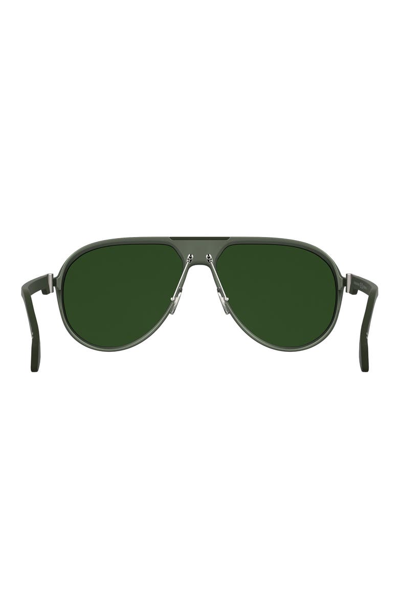 60mm Aviator Sunglasses, Alternate, color, MATTE SAGE