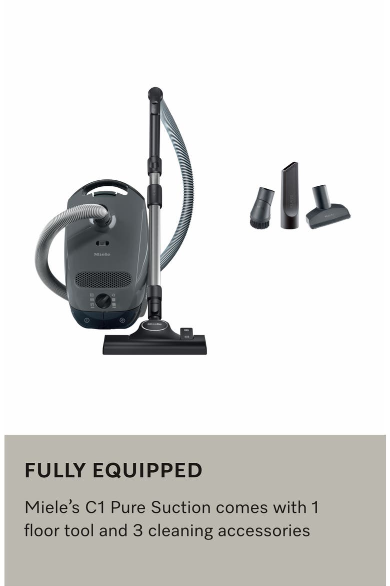 Classic C1 Pure Suction Bagged Canister Vacuum, Alternate, color, Graphite Grey