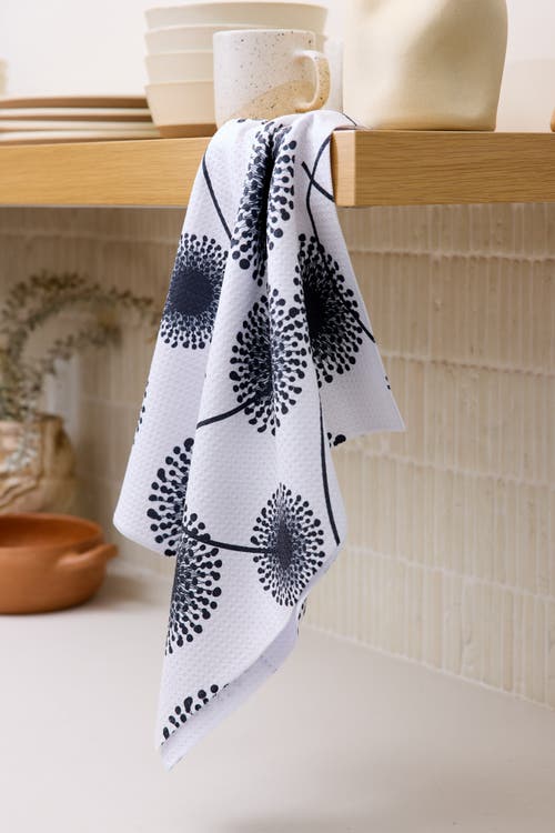 Geometry Kitchen Tea Towel Set In Black