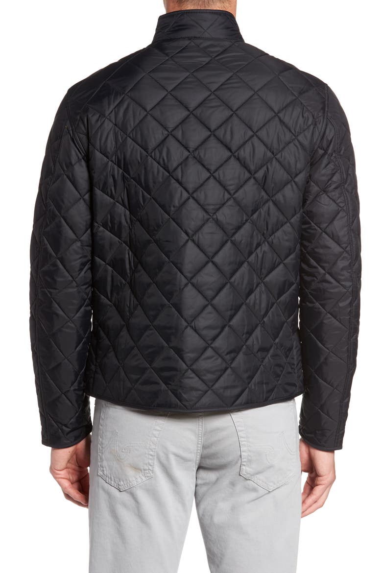 Pod Regular Fit Quilted Jacket, Alternate, color, BLACK