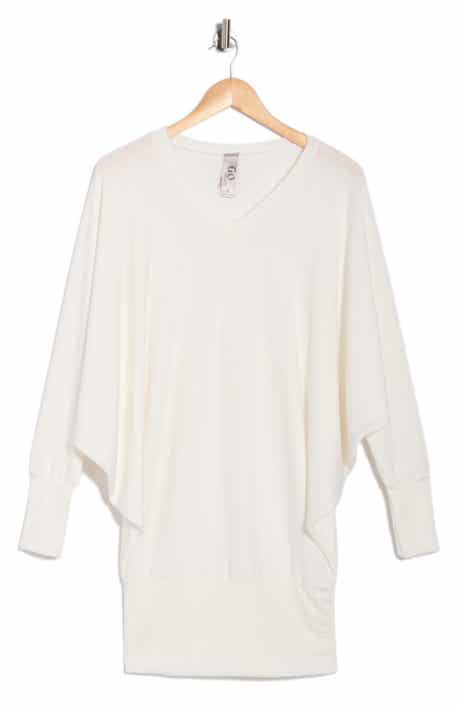 GO COUTURE V-Neck Dolman Tunic Sweater