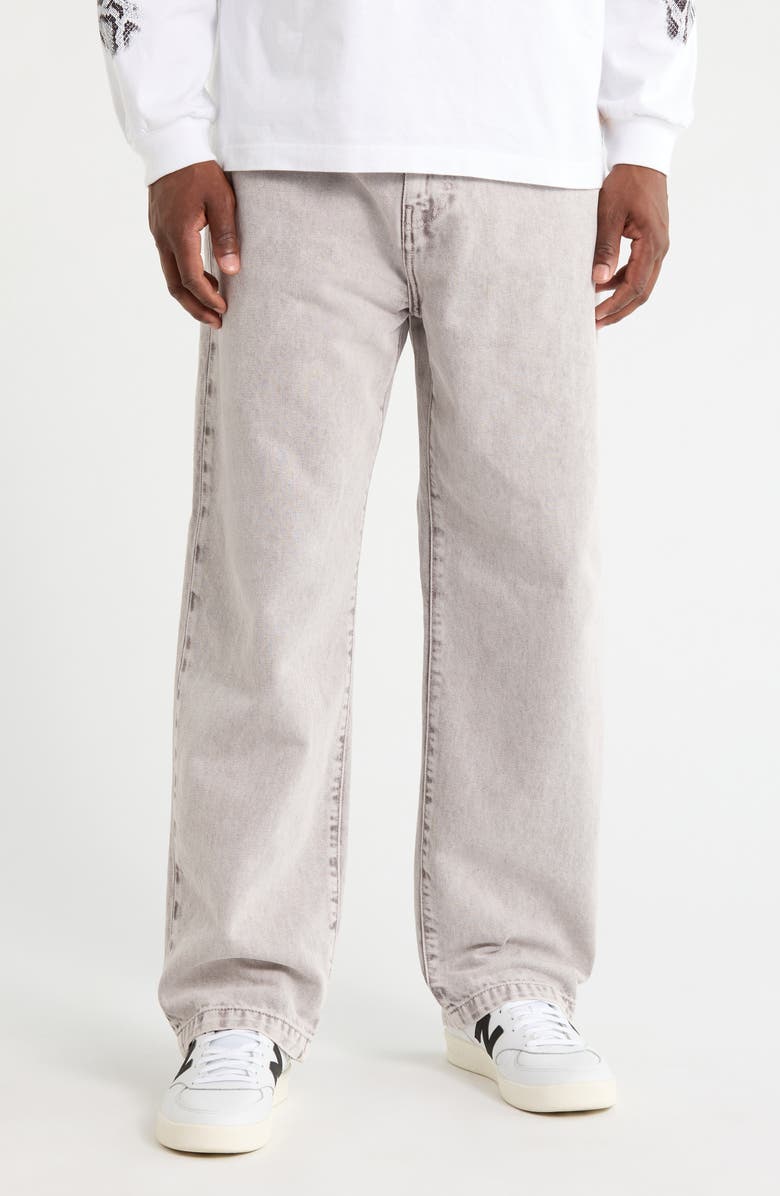Carhartt Work In Progress Landon Wide Leg Jeans, Main, color, Shale (Chalk)