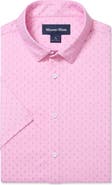 Mizzen+Main Halyard Geo Print Short Sleeve Performance Button-Up Shirt