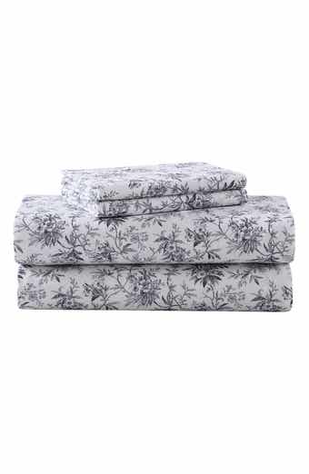 Laura Ashley Faye Toile Cotton Flannel Sheet Set