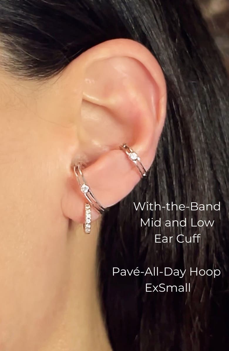 Seed2Stone With-the-Band Ear Cuff, Alternate, color, Silver
