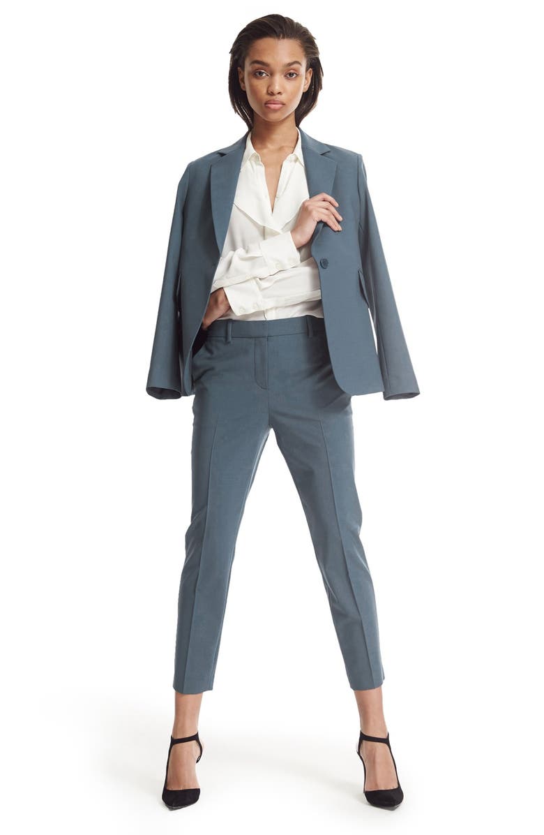 Theory 'Treeca 2 B Token' Crop Suit Pants, Alternate, color,