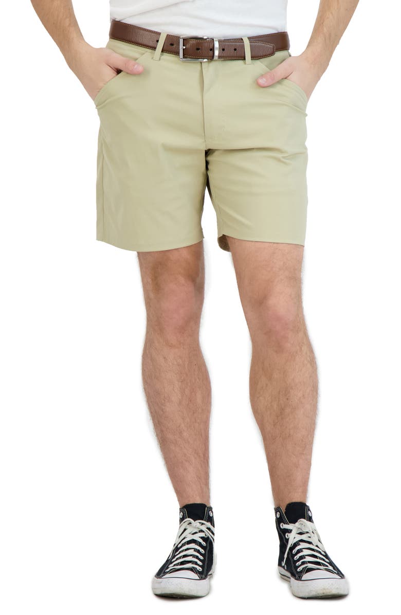 LEVINAS Everyday Stretch Chino Shorts, Alternate, color, Khaki