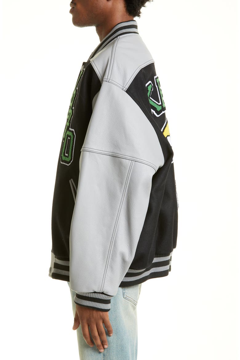 Tiger Varsity Jacket, Alternate, color, 99J - BLACK