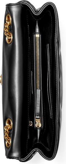 Kira Diamond Quilted Leather Convertible Shoulder Bag