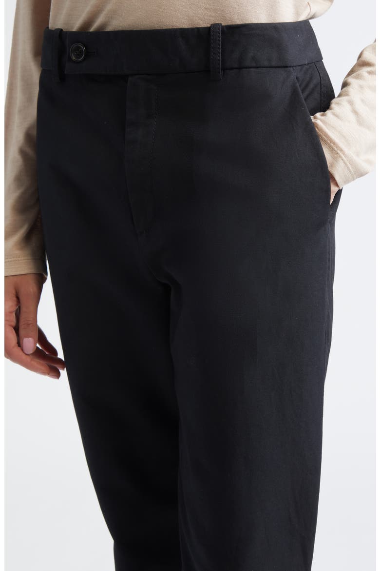 Fulton Cotton Straight Leg Pants, Alternate, color, BLACK