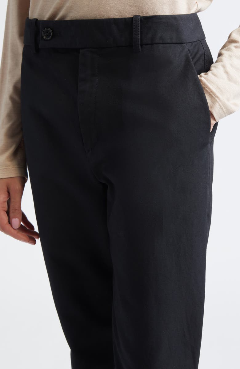 PARTOW Fulton Cotton Straight Leg Pants, Alternate, color, Black