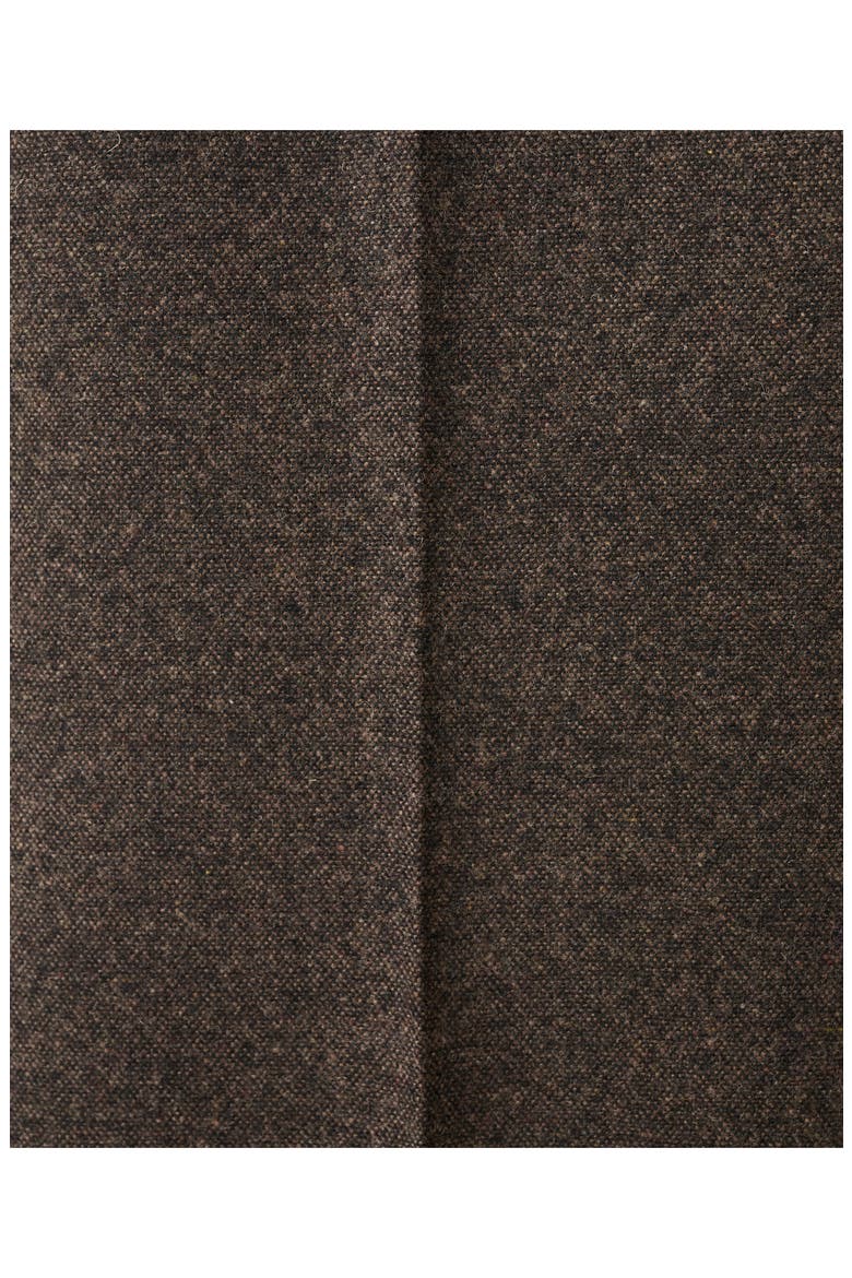 Heathered Wool Blend Flare Pants, Alternate, color, BROWN