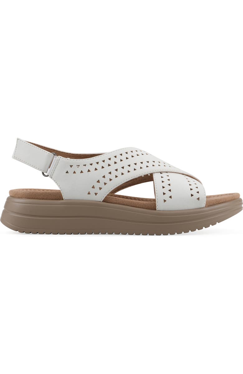 CLIFFS BY WHITE MOUNTAIN Haniya Flatform Sandal, Alternate, color, White/ Nubuck