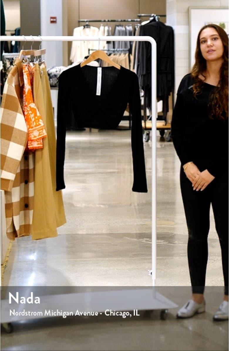 Knot Long Sleeve Rib Top, sales video thumbnail